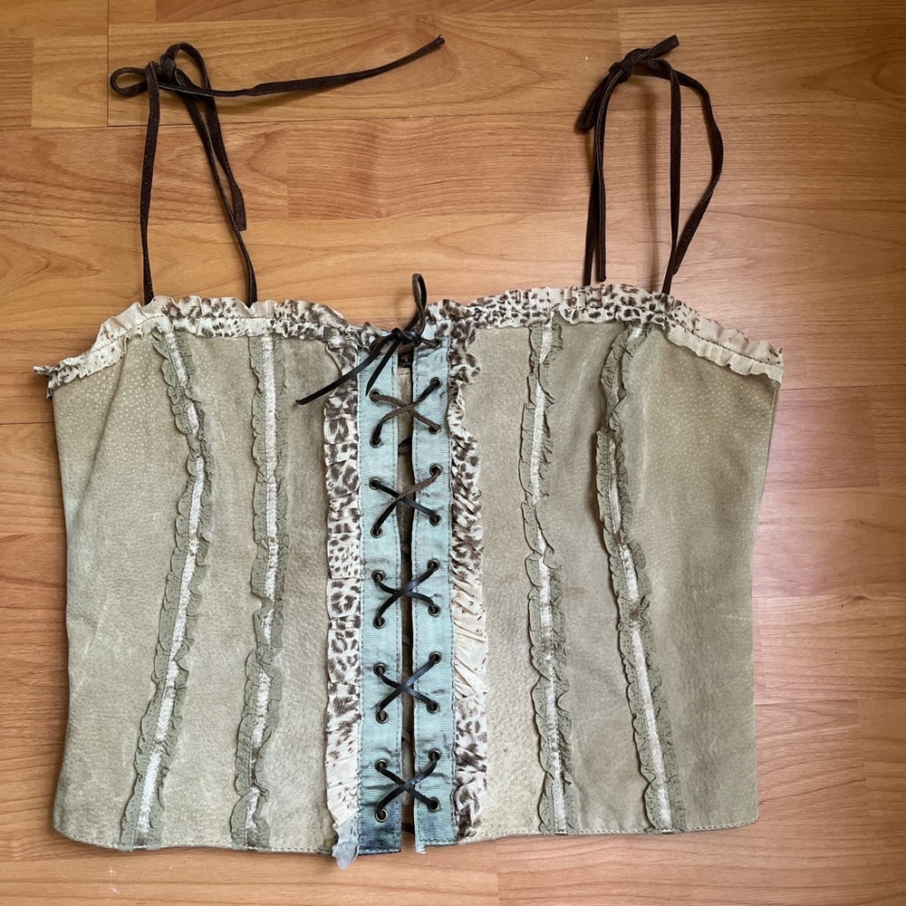 wilson’s leather corset top